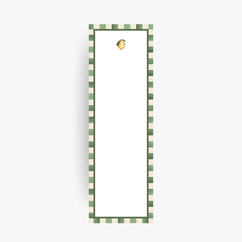 Lemon Watercolor Skinny Notepad - Cloth + Cabin