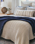 Tide Stripe Lumbar Decor Pillow
