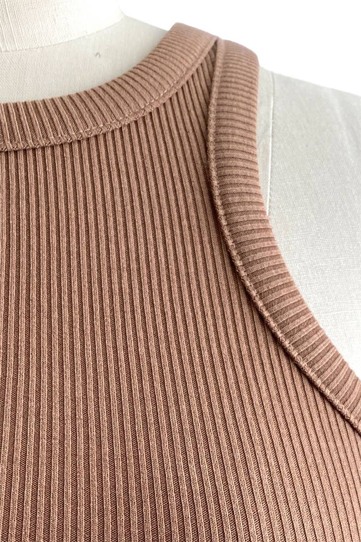 Dash Ribbed Tank Top