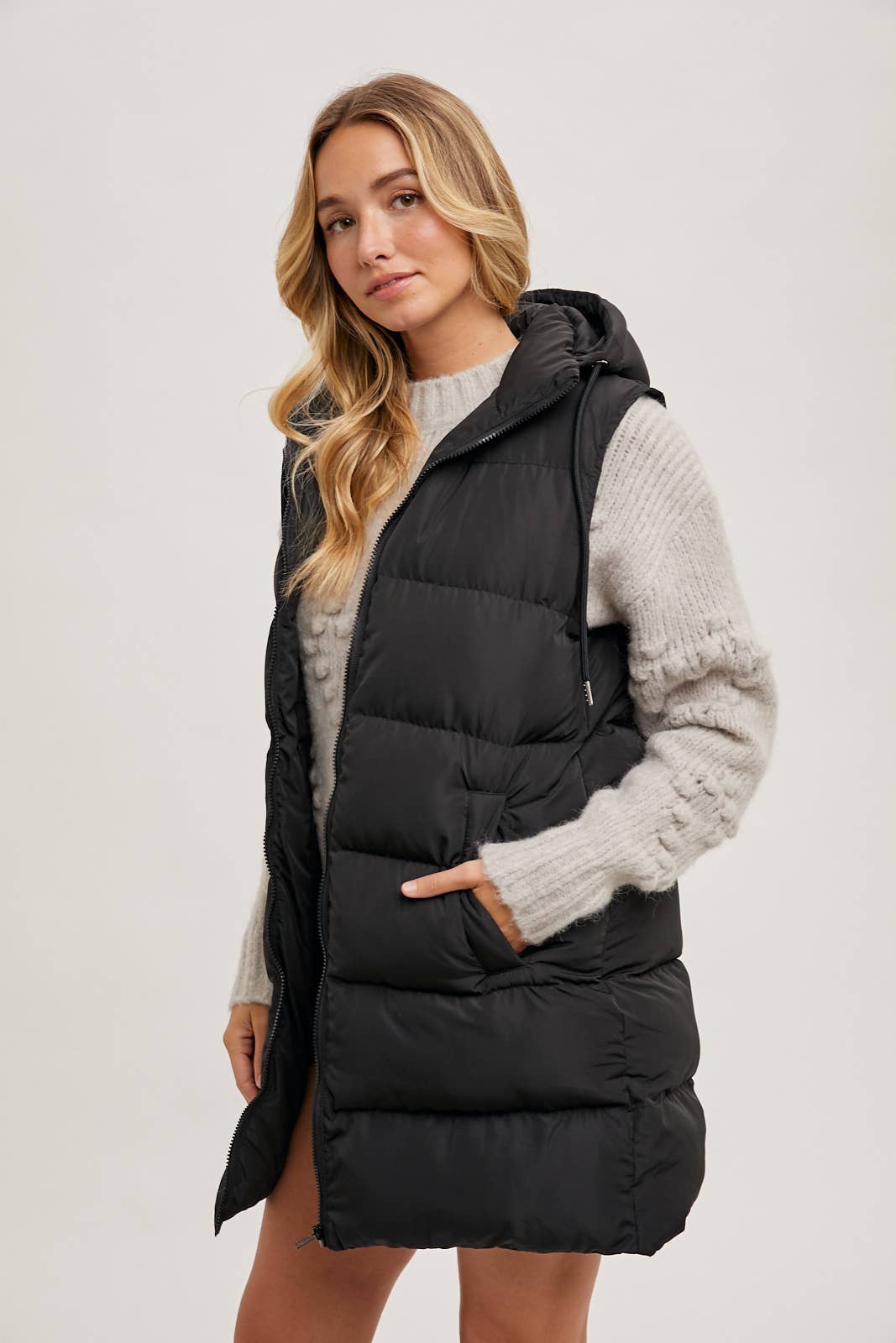 Longline Puffer Vest