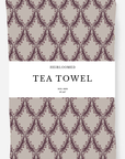 Tea Towel / British Shield Aubergine