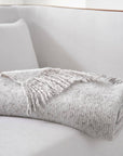 Gray Faux Mohair Throw 50" x 60"