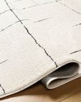 Freud Woven Rug - Ivory/Black