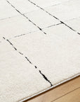 Freud Woven Rug - Ivory/Black