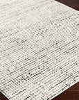 Freud Woven Rug - Ivory/Black