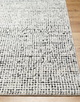 Freud Woven Rug - Ivory/Black