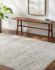 Freud Woven Rug - Ivory/Black