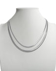 Stainless Steel Herringbone Chain Necklace