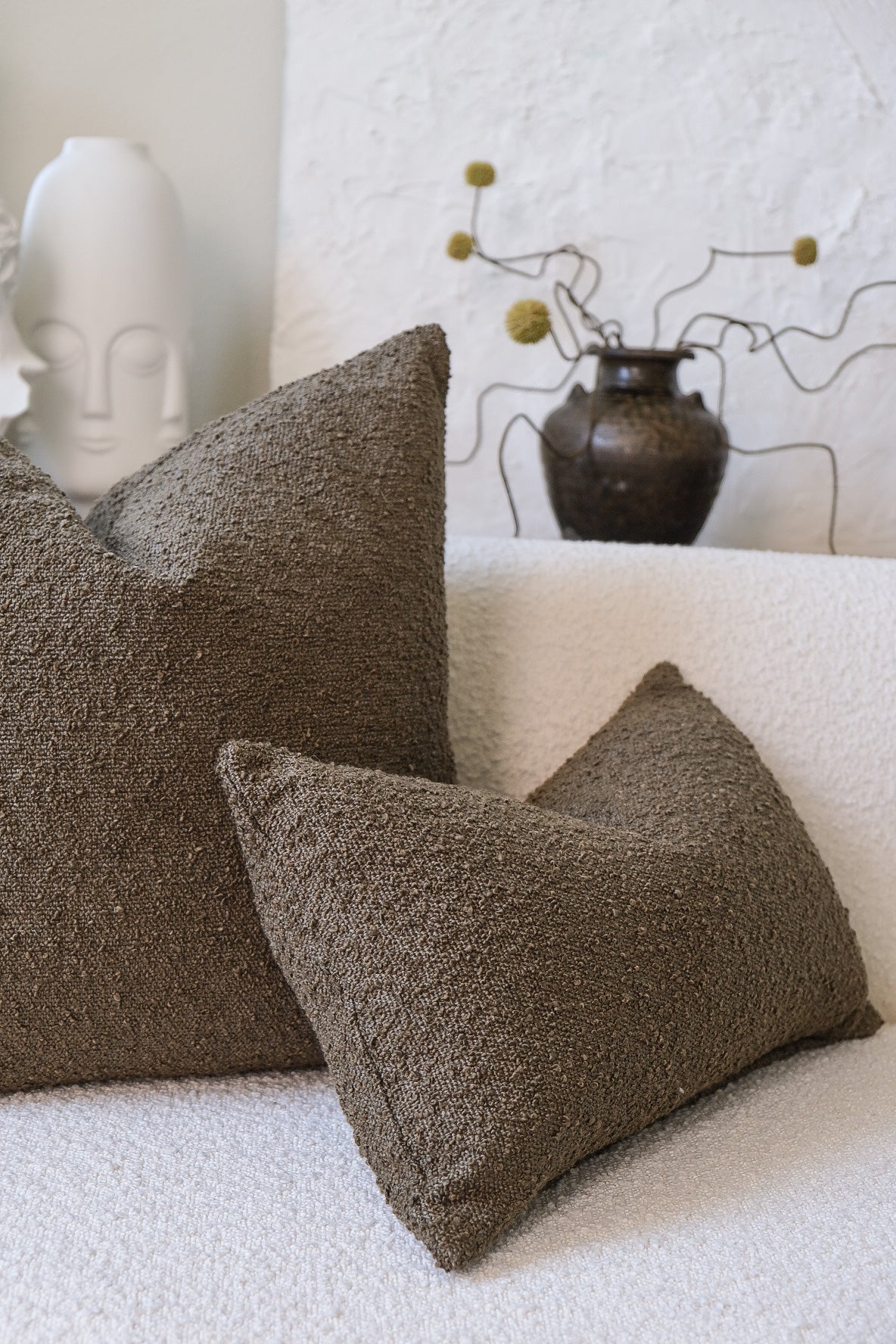 Boucle Pillow: Pine