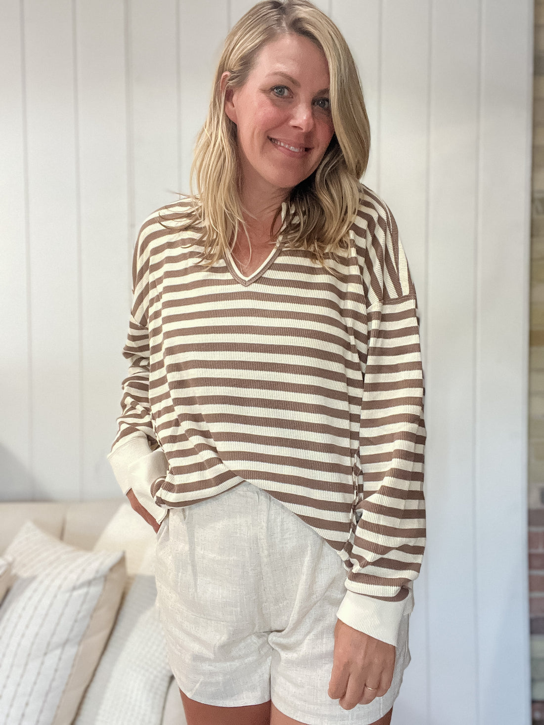 Portia Striped Sweatshirt