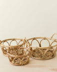 Rattan Fruit Basket, set of 3