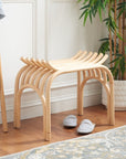 Strix Curved Rattan Stool