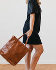 Upper East Side Vegan Leather Backpack & Crossbody Tote Bag