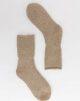 Olive Warm Crew Socks