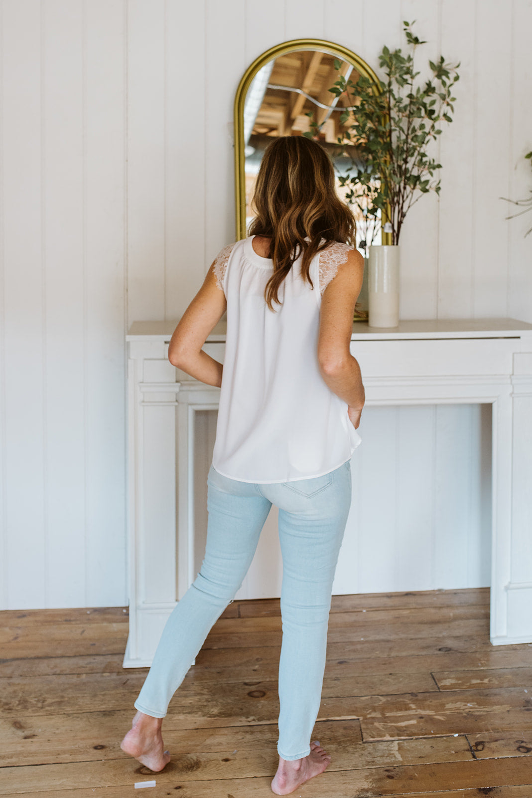 Lily Lace Detail Top / FINAL SALE