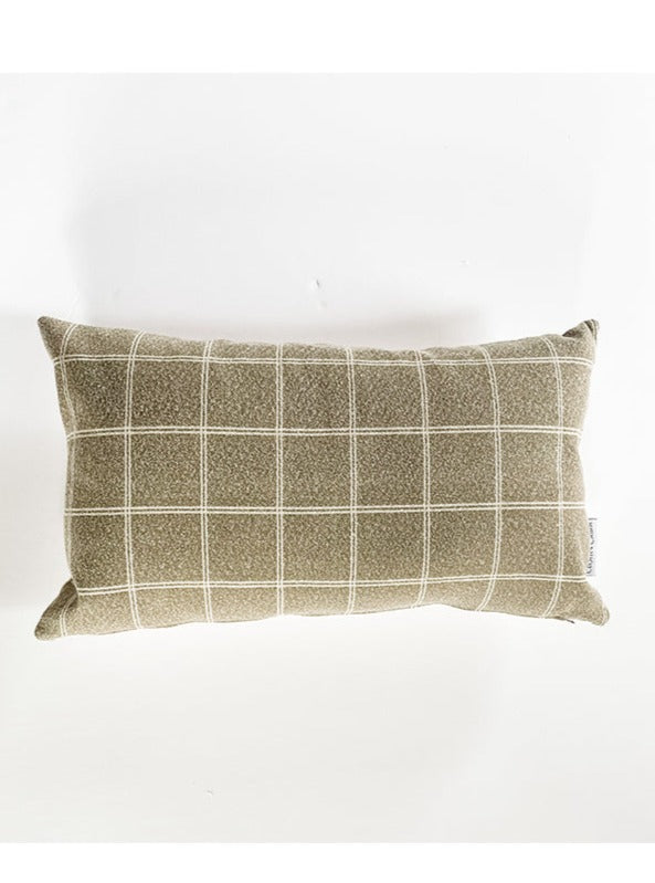 C+C Avonlea Windowpane Pillow Cover | Natural