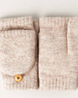 Knit Convertible Fingerless Mittens Gloves