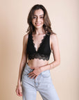 Padded Plunge Lace Bralette