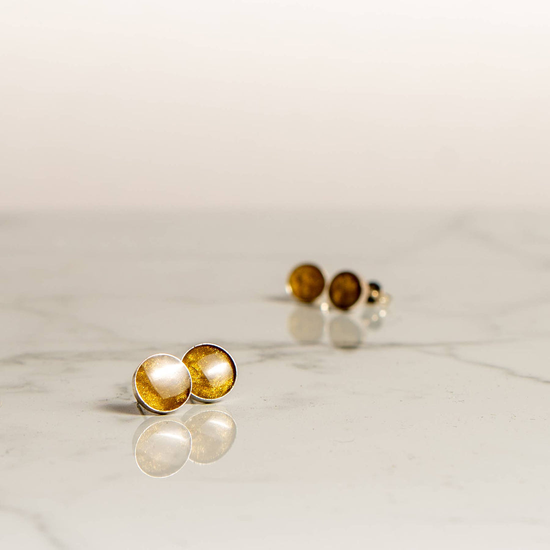 Sunstone Stud Earrings