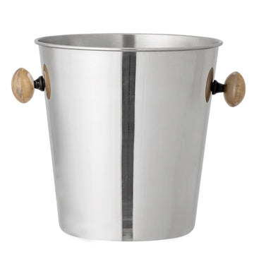 Stainless Steel Ice Bucket w/ Horn Handles