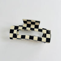 Mega Checkered Hair Clip