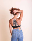 Tattoo Mesh Racerback Bralette