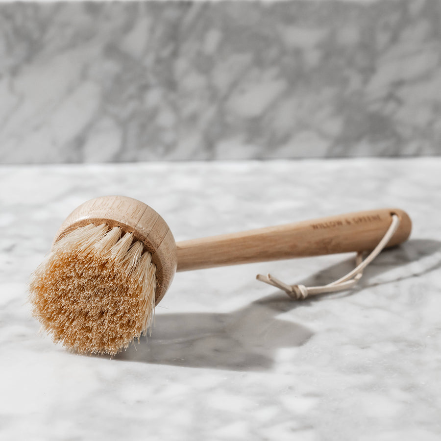 Long Handled Bamboo Dish Brush