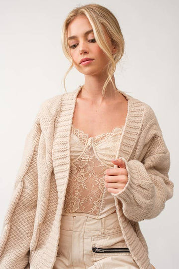 Millie Cable Knit Cardigan