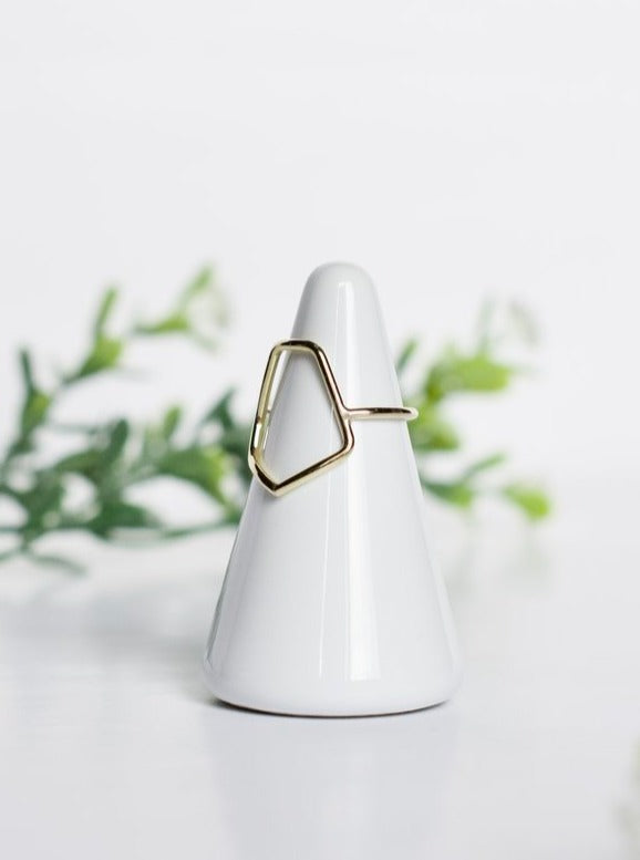 Open Hex Ring / Gold - Cloth + Cabin