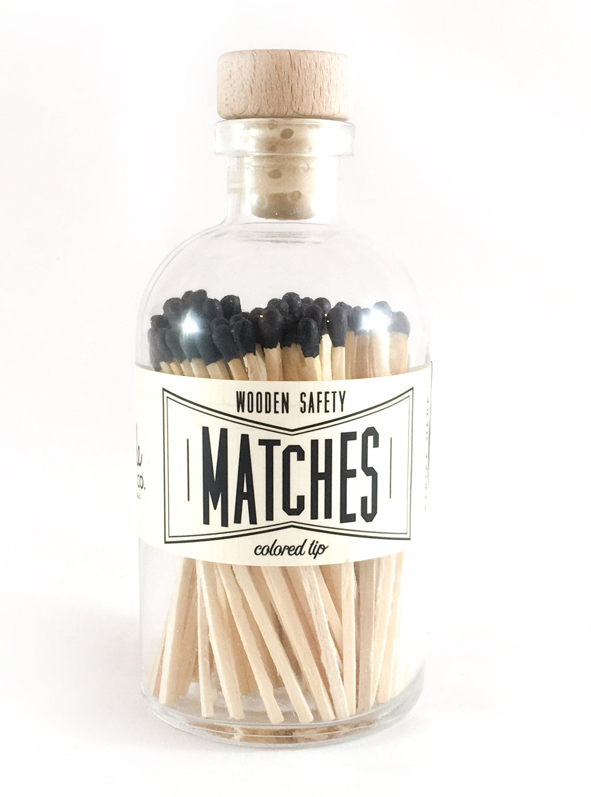 Black Vintage Apothecary Matches - Cloth + Cabin