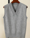 Siena Sleeveless V- Neck Pullover Sweater