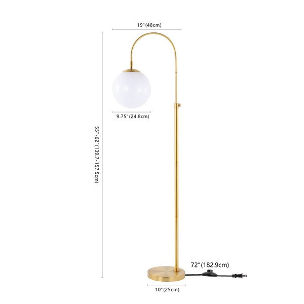 HAMIL Brass Floor Lamp