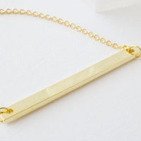 Classic Bar Necklace / Gold