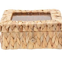 Hand-Woven Seagrass Box with Lid