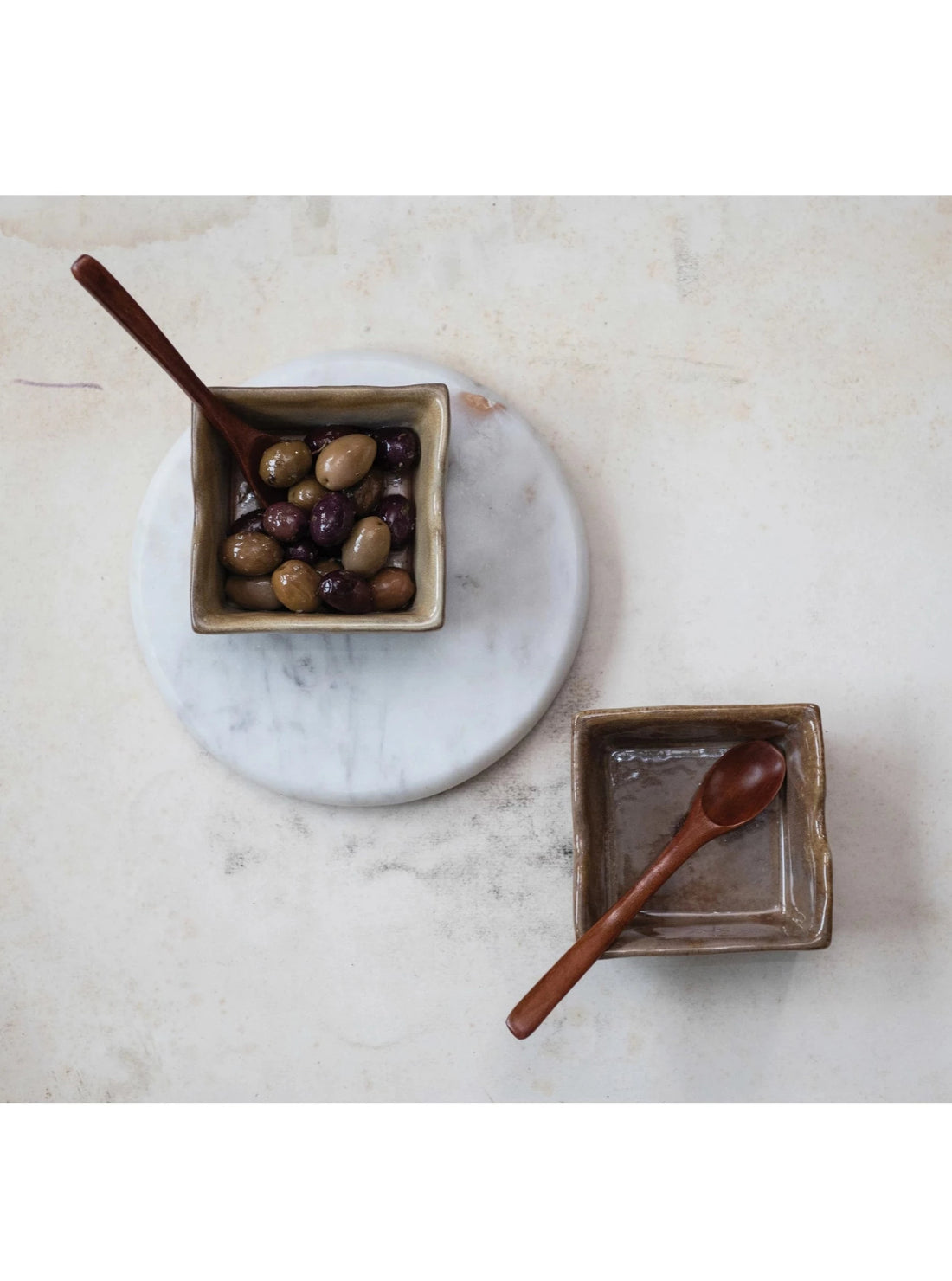Small Round Marble Reversible Cutting Board