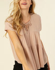 Brea A-line tiered blouse