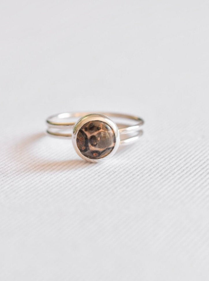 Jasper Natural Stone Stacking Ring