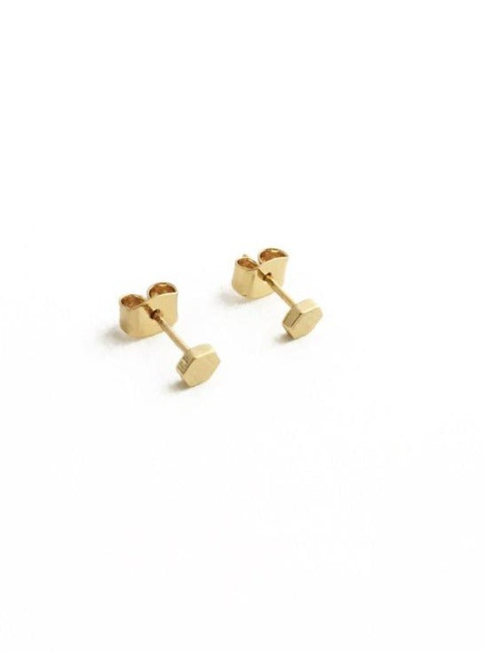 Mini Hexagon Stud Earrings - Cloth + Cabin