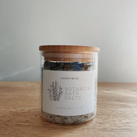 Breathe Easy Botanical Bath Salts | 14 oz bamboo jar