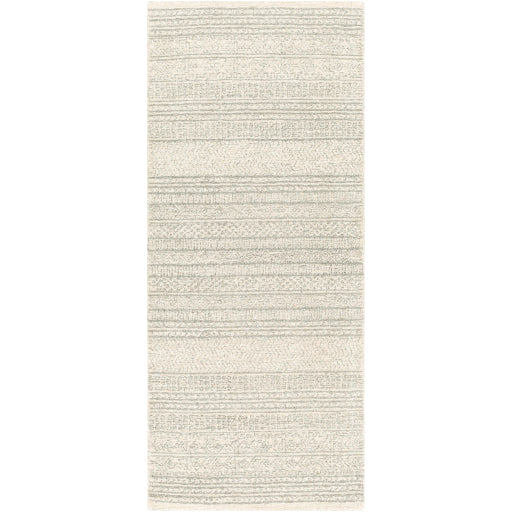 MAROC Neutral Stripe Wool Rug