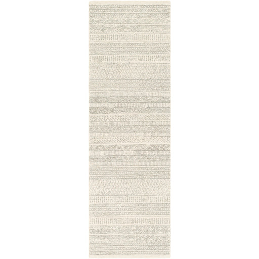 MAROC Neutral Stripe Wool Rug