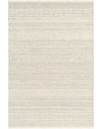 MAROC Neutral Stripe Wool Rug