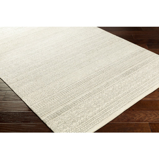 MAROC Neutral Stripe Wool Rug