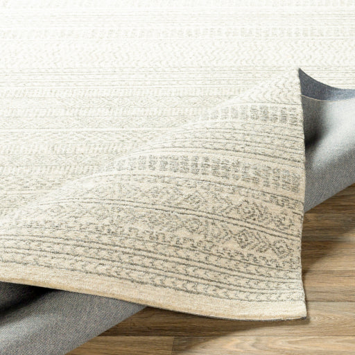 MAROC Neutral Stripe Wool Rug