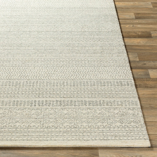 MAROC Neutral Stripe Wool Rug