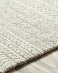 MAROC Neutral Stripe Wool Rug