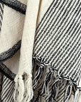 CALLIE Striped Throw / Black