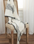 CALLIE Striped Throw / Black