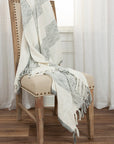 CALLIE Striped Throw / Grey